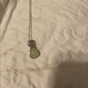 Chalcedony sterling silver necklace